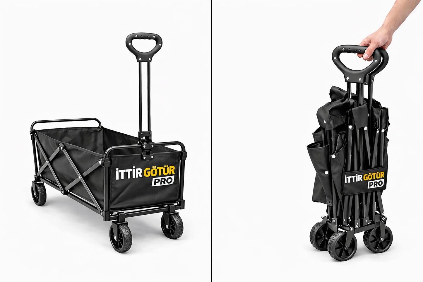 İttir-Götür Pro | Katlanabilir Çok Amaçlı Taşıma Arabası